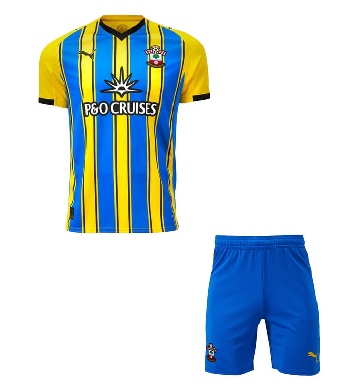  25/26  Southampton Away Kids Kit with free name and number.