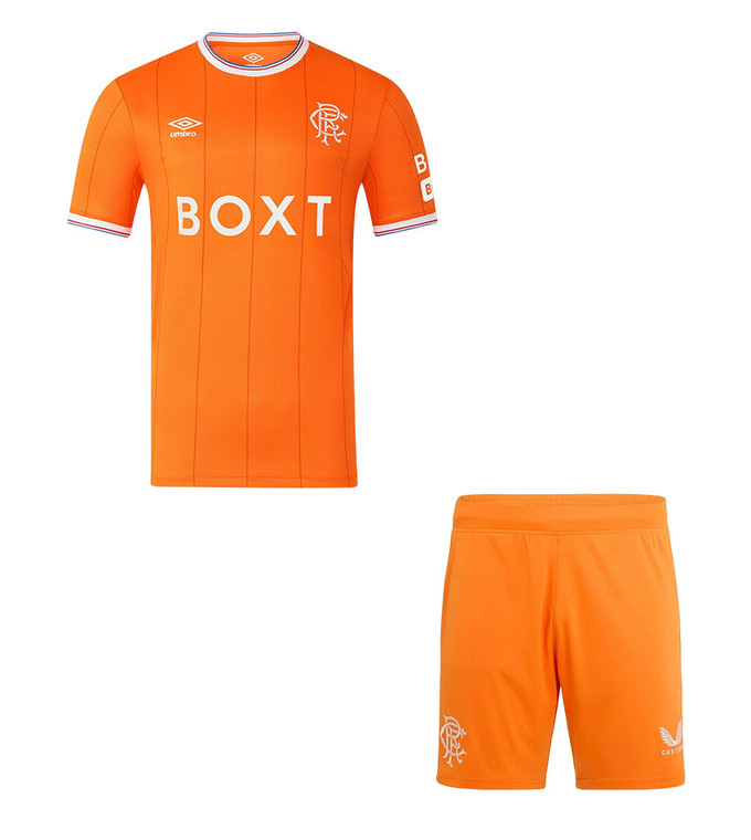 25/26  Rangers Fourth Kids Kit with free name and number