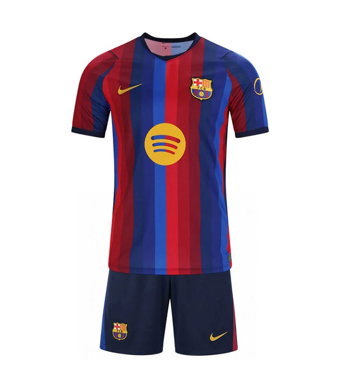  26/27  Barcelona Home Kids Kit with free name and number