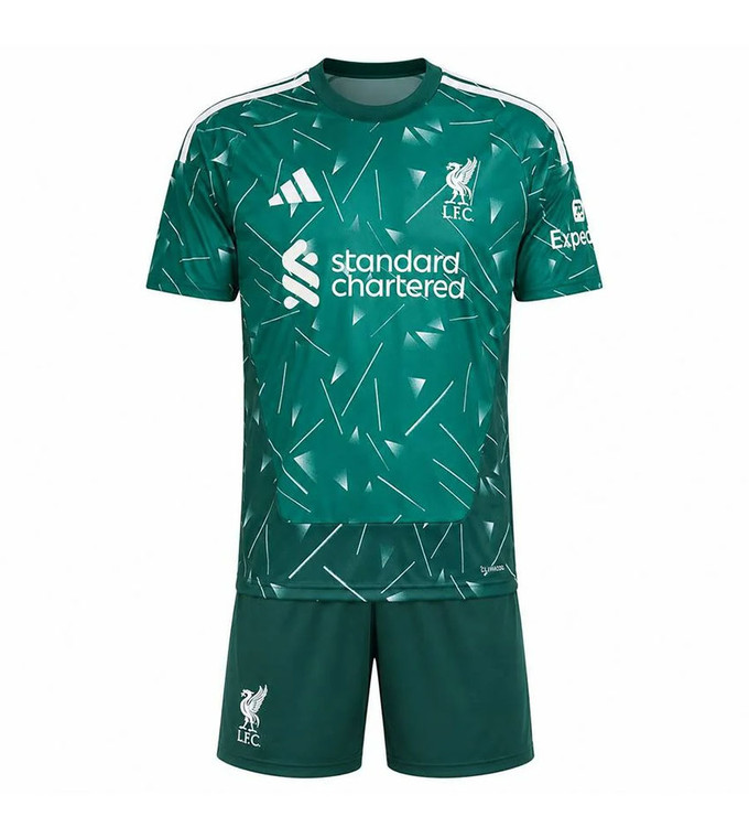  26/27 Liverpool GK Kids Kit with free name and number