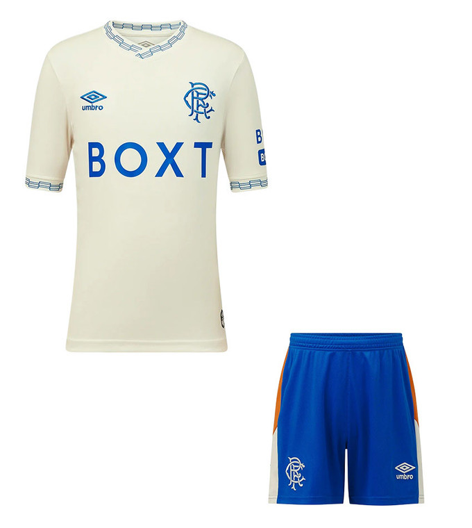 26/27  Rangers Away Kids Kit with free name and number