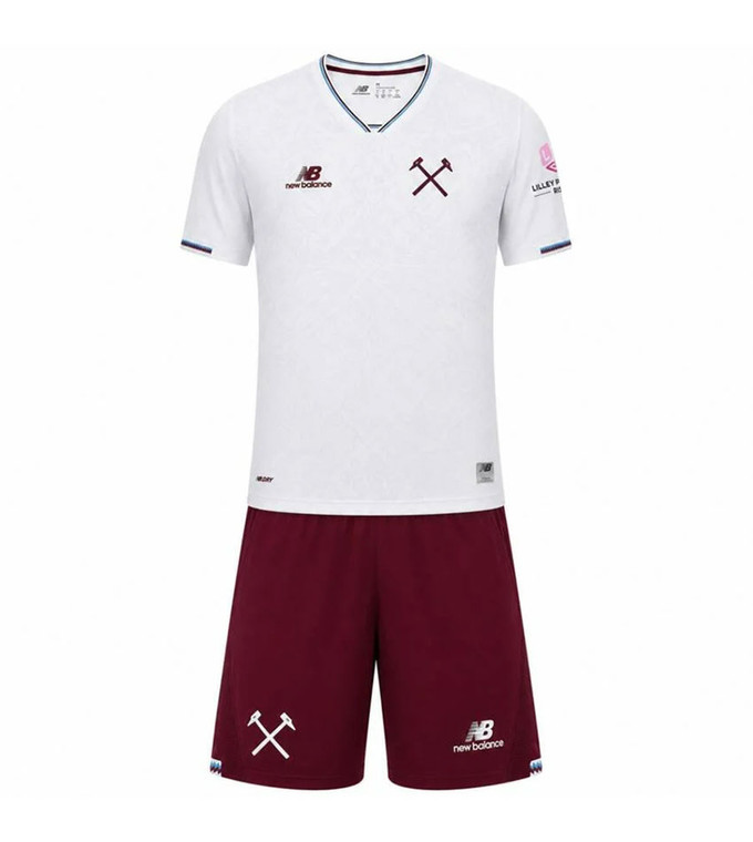 26/27 West Ham Away  Kids Kit with free name and number