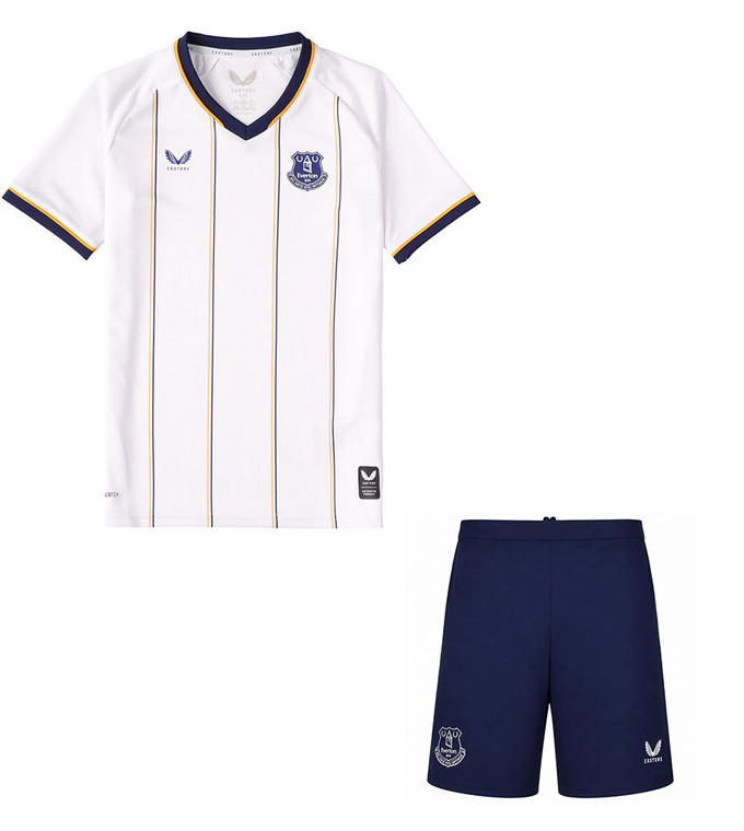 26/27  Everton Away  Kids Kit with free name and number