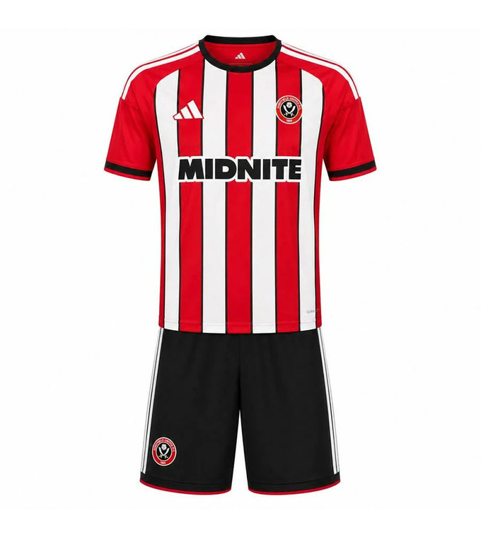 26/27 Sheffield Utd Home Kids Kit with free name and number