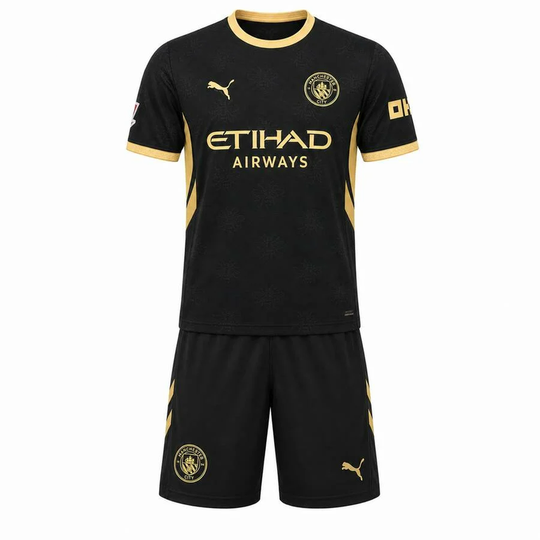 26/27 Man City Away Kids Kit with free name and number