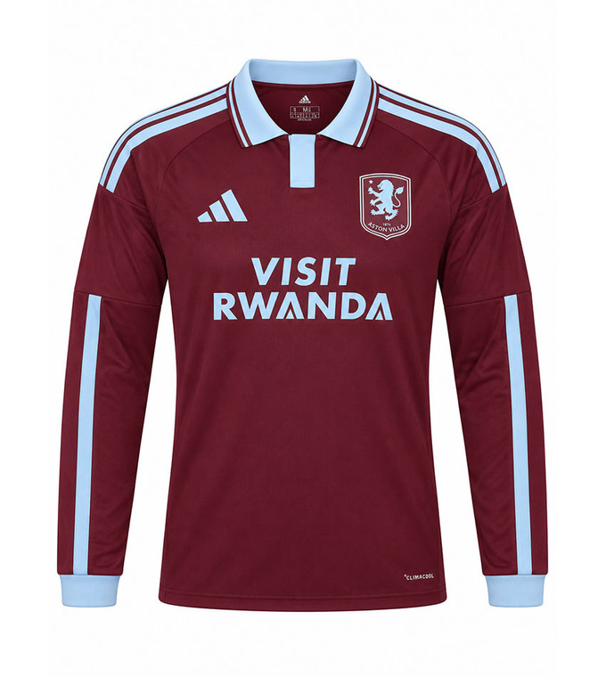 26/27  Aston Villa Home Long Sleeve Shirt