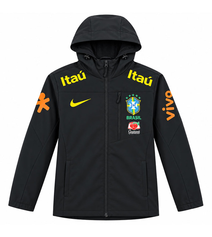  Brazil Black Windbreaker