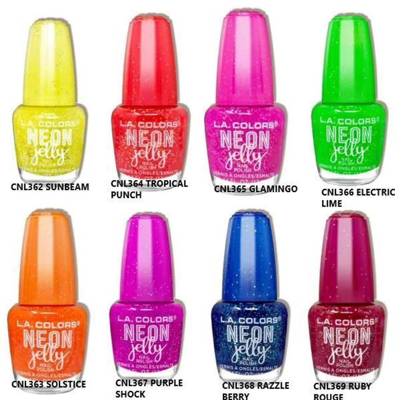 L A Colors Neon Jelly Nail Polish