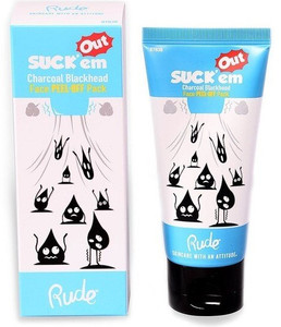 Rude Suck Em Out Charcoal Peel Off Mask - Black