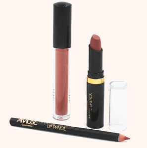 Amuse Nude Matte Lip Kit - Liquid Lipstick, Lipstick, Lip Pencil