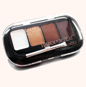 Malibu Glitz Eyebrow Powder with Wax and Stencil Set