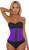 Purple Sport Latex Waist Cincher w/ 3-Hooks