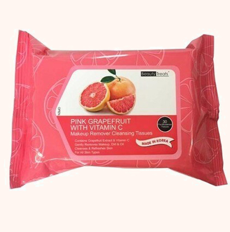 Pink Grapefruit Cleansing Makeup Remover Tissues