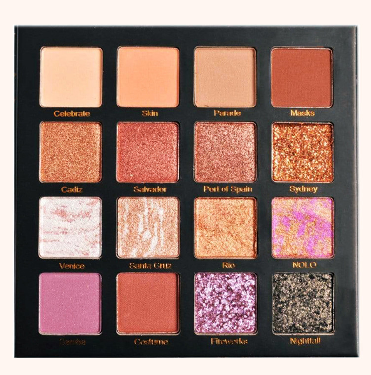 Malibu Glitz Carnival 16 Color Eyeshadow Palette