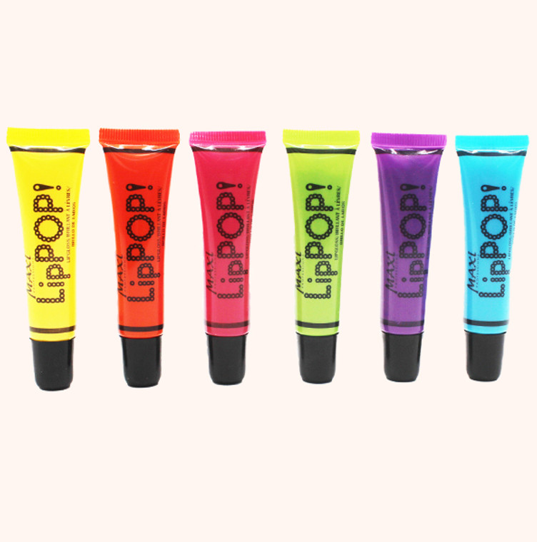 Lip Pop Lip Gloss Set of 6 Bold Colors