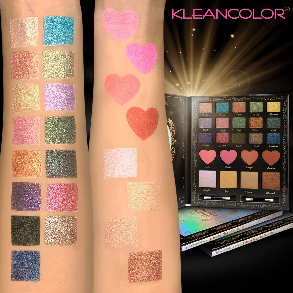 Kleancolor STORY OF MY HEART EYE & FACE PALETTE ES429