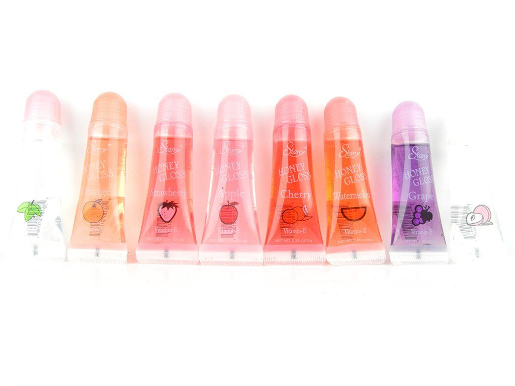 Starry Honey Vitamin E Lip Gloss Fruit Flavor 6 Piece Set