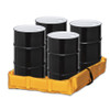 Eagle® Folding Quik-Deploy SpillNest Spill Containment, 4' x 4' x 6", 60 Gal, Yellow