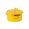 Justrite® Steel Bench Can, 2 gallon, Choose Color