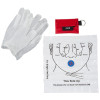 Mini Carrying case, Key Ring, CPR Barrier & Vinyl Gloves First Aid Kit, case/100