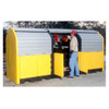 Hard Top 12-Drum Storage Building, Poly, Choose Drain