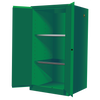 Justrite® Sure-Grip EX Pesticides Safety Cabinet, 60 Gallon, 2 Manual-Close Doors, Green
