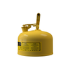 Justrite® Type I Steel Safety Can For Diesel, 2.5 Gallon, Yellow