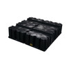 Eagle® 4 Drum Plastic Pallet Without Drain, Black