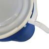 Eagle® 30 Gallon Drum, Plastic Lever-Lock, Lab Pack Open Head Plastic Barrel Drum, Blue
