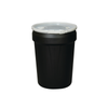 Eagle® 30 Gallon Drum, Plastic Lever-Lock, Lab Pack Plastic Barrel Drum, Black