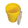Eagle® 30 Gallon Drum, Metal Lever-Lock, Lab Pack Open Head Plastic Barrel Drum with 2x2" Bung Holes, Yellow
