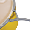 Eagle® 30 Gallon Drum, Metal Lever-Lock, Lab Pack Open Head Plastic Barrel Drum with 2x2" Bung Holes, Yellow