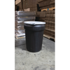 Eagle® 30 Gallon Drum, Metal Lever-Lock, Lab Pack Plastic Barrel Drum, Black