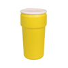 Eagle® 20 Gallon, Plastic Lever-Lock, Lab Pack Plastic Barrel Drum, Yellow