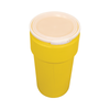 Eagle® 20 Gallon, Plastic Lever-Lock, Lab Pack Plastic Barrel Drum, Yellow