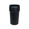 Eagle® 20 Gallon Drum, Plastic Lever-Lock, Lab Pack Plastic Barrel Drum, Black