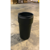 Eagle® 20 Gallon Drum, Plastic Lever-Lock, Lab Pack Plastic Barrel Drum, Black