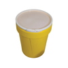 Eagle® 40 Gallon, Plastic Lever-Lock, Lab Pack Plastic Barrel Drum, Yellow