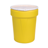 Eagle® 40 Gallon, Plastic Lever-Lock, Lab Pack Plastic Barrel Drum, Yellow