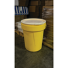 Eagle® 40 Gallon, Plastic Lever-Lock, Lab Pack Plastic Barrel Drum, Yellow