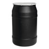 Eagle® 55 Gallon Drum, Plastic Lever-Lock, Lab Plastic Barrel Drum, Black
