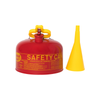 Eagle® 2.5 Gallon Steel Safety Can For Flammables, Type I, Flame Arrester, Funnel, Red