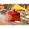 Eagle® 2.5 Gallon Steel Safety Can For Flammables, Type I, Flame Arrester, Funnel, Red