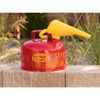 Eagle® 2.5 Gallon Steel Safety Can For Flammables, Type I, Flame Arrester, Funnel, Red