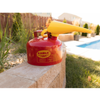 Eagle® 2.5 Gallon Steel Safety Can For Flammables, Type I, Flame Arrester, Funnel, Red
