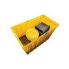 Eagle® 220 Gallon Sump Capacity, Spill Kit Box with Lid, No Drain, Yellow