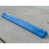 Eagle® 8 "W X 72"L X 4"H, Plastic Protective Parking Stop, Anchor Kit with 3 Spikes, Blue