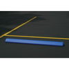 Eagle® 8 "W X 72"L X 4"H, Plastic Protective Parking Stop, Anchor Kit with 3 Spikes, Blue