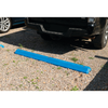 Eagle® 8 "W X 72"L X 4"H, Plastic Protective Parking Stop, Anchor Kit with 3 Spikes, Blue