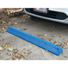 Eagle® 8 "W X 72"L X 4"H, Plastic Protective Parking Stop, Anchor Kit with 3 Spikes, Blue